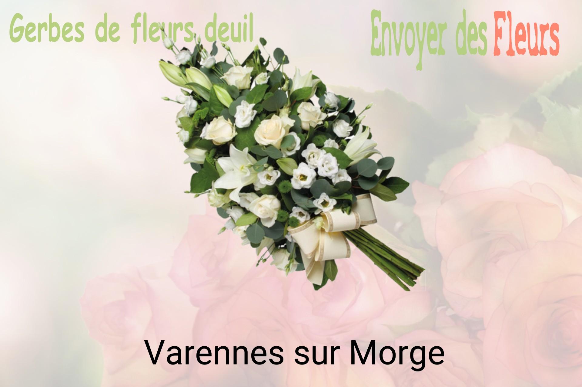 Gerbe de fleurs de deuil livrée à Varennes-sur-Morge